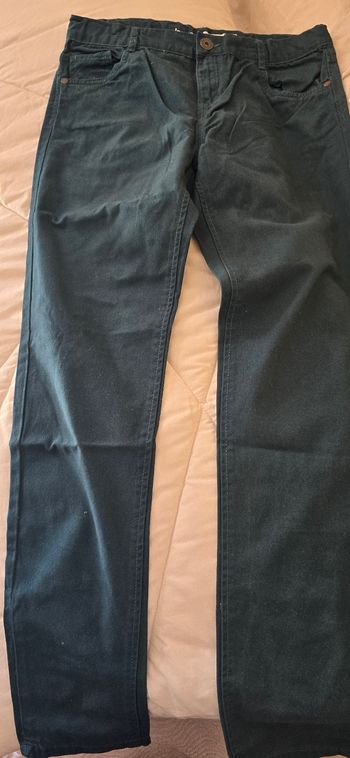 Pantalon forme jean en toile