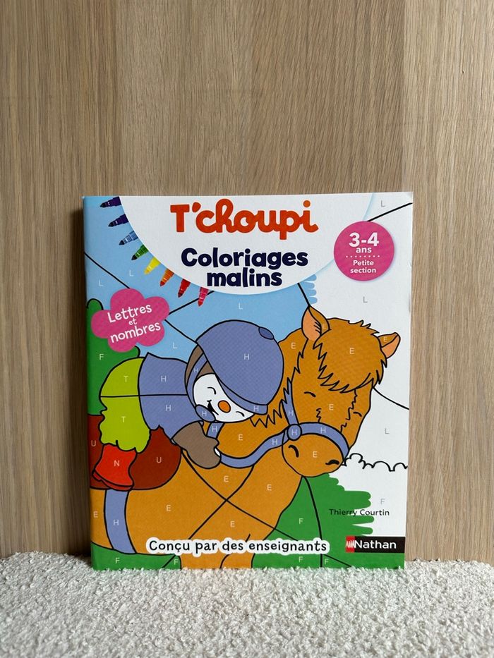 Cahier t’choupi coloriages malins - photo numéro 1