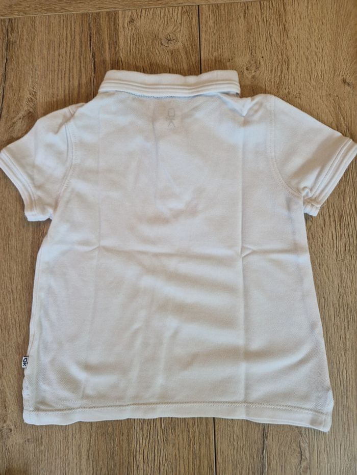 Polo blanc garçon 4 ans Okaidi - photo numéro 4