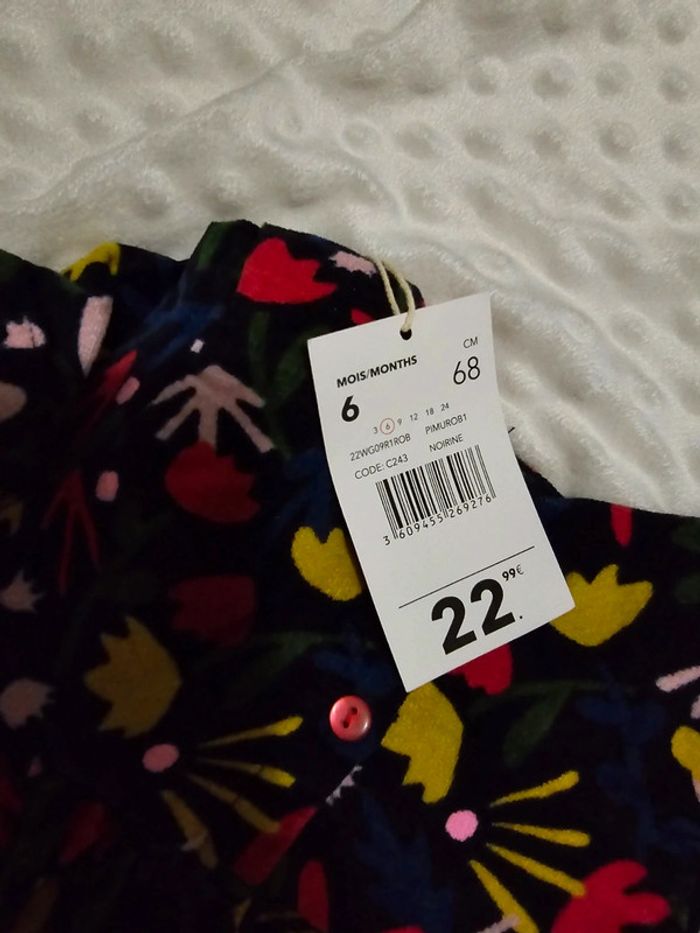 Robe fleurie - DPAM - 6M/68cm - photo numéro 8