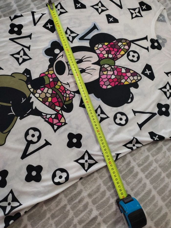 Tee-shirt long tunique oversize Minnie Disney taille 38 40 - photo numéro 4