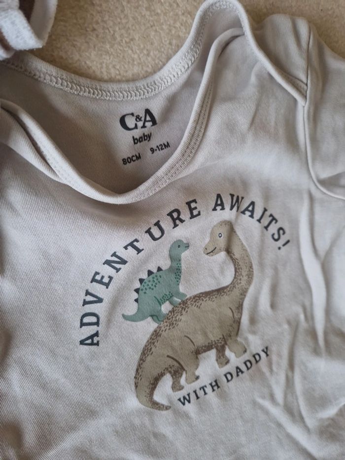 Lot 2 pyjamas 12 mois 1 pièce ouverture avant - photo numéro 10