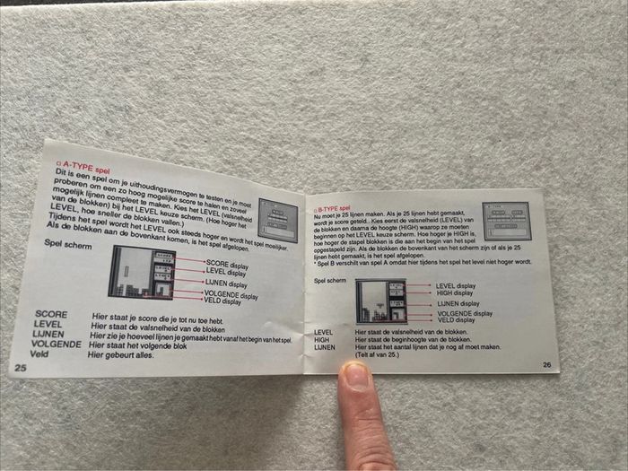 Notice Tetris Nintendo Game Boy FAH-3 - photo numéro 6