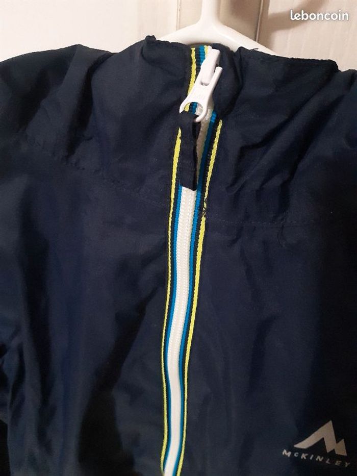 Veste de pluie / coupe-vent bleu marine / 10 ans / MC Kinley - photo numéro 3