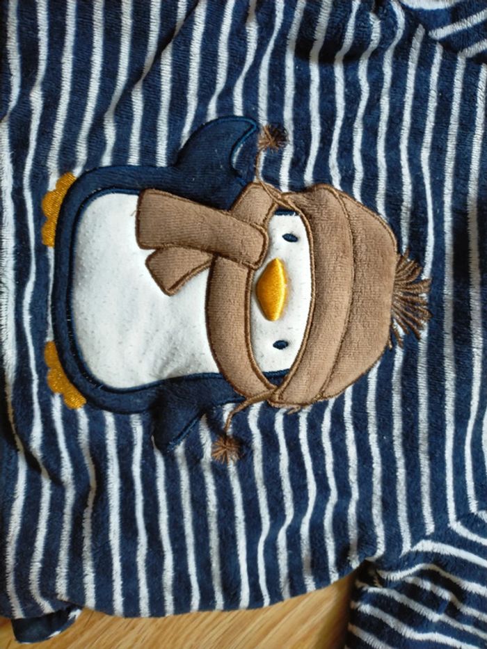 Pull marinière polaire matelassé 3 mois - photo numéro 2