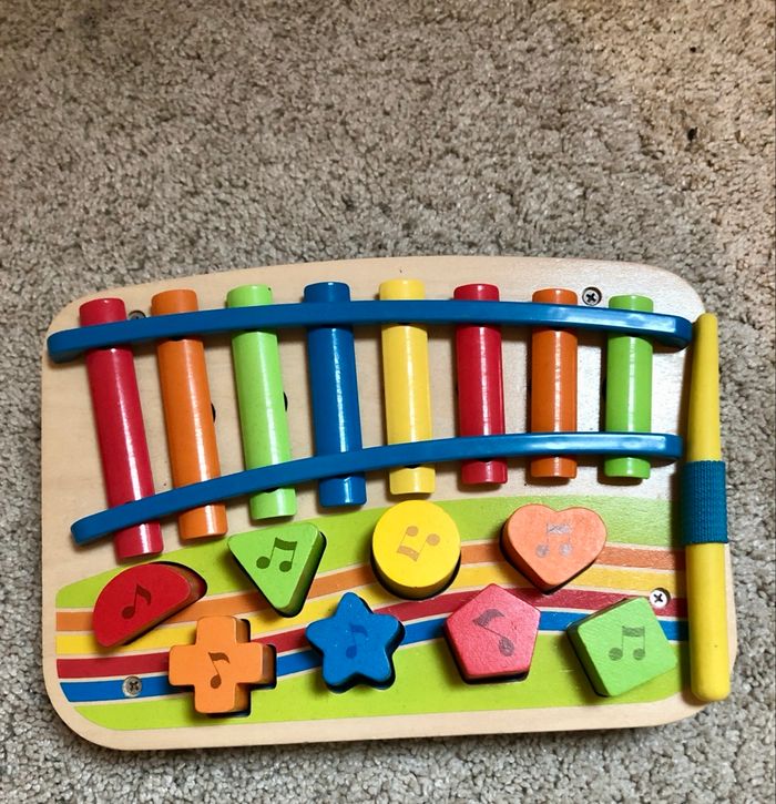 💜 Jeu en bois musical & formes complet Lidl 💜