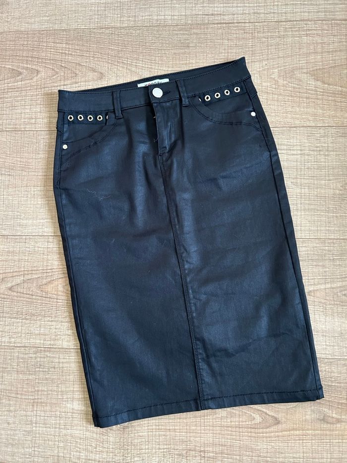 Jupe noire mi longue Morgan taille 34 jamais portée - photo numéro 7