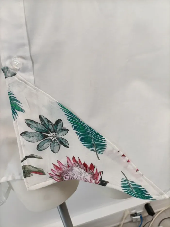 Chemise Gérard Darel Upcyclé - soie dahlia fleur - - photo numéro 10