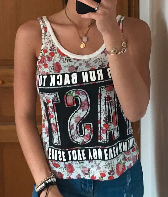 débardeur fleuri