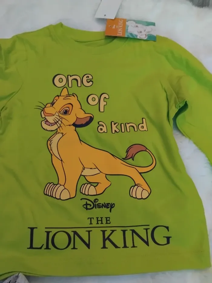 Pyjama deux pièces, coton, Le roi lion,Disney, neuf, 8 ans - photo numéro 3