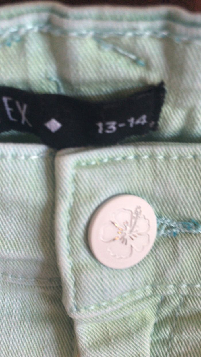 Tex short 13 ans couleur menthe - photo numéro 7