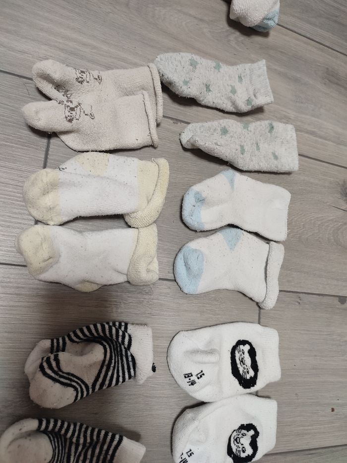 Chaussettes naissance 1 mois 13-15 - photo numéro 2