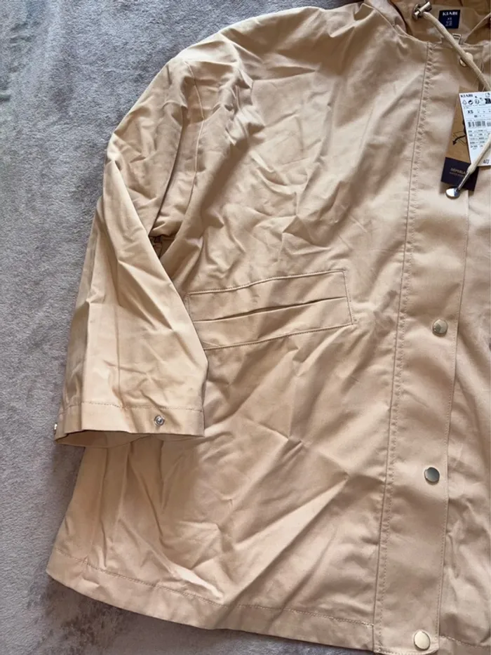 Manteau parka beige Kiabi homme taille XS neuf avec étiquette - photo numéro 7