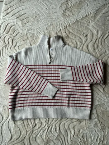 pull rayé col camionneur Mango