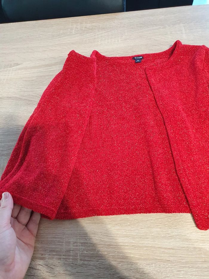 Gillet rouge doré - photo numéro 5