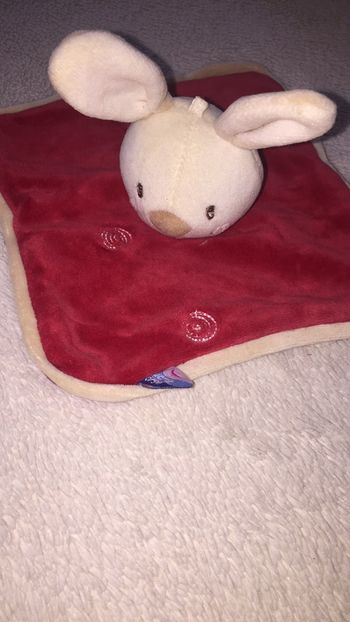 Doudou carré lapin - Sucre d'orge