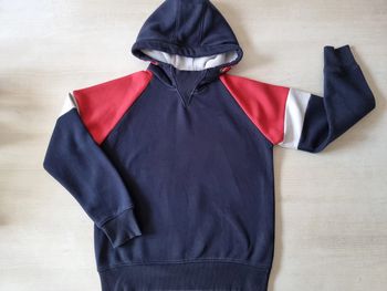 Sweat à capuche bleu marine color block - TAO - Taille XS
