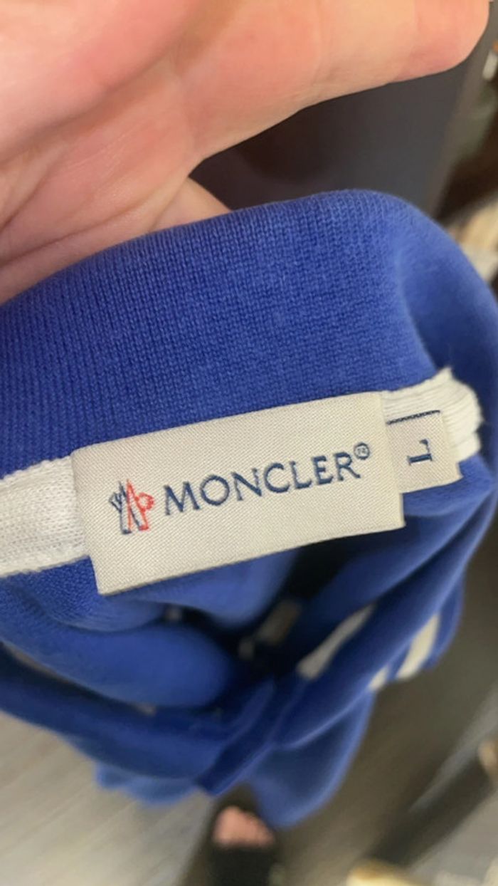 Polo Bleu Moncler TL - photo numéro 5