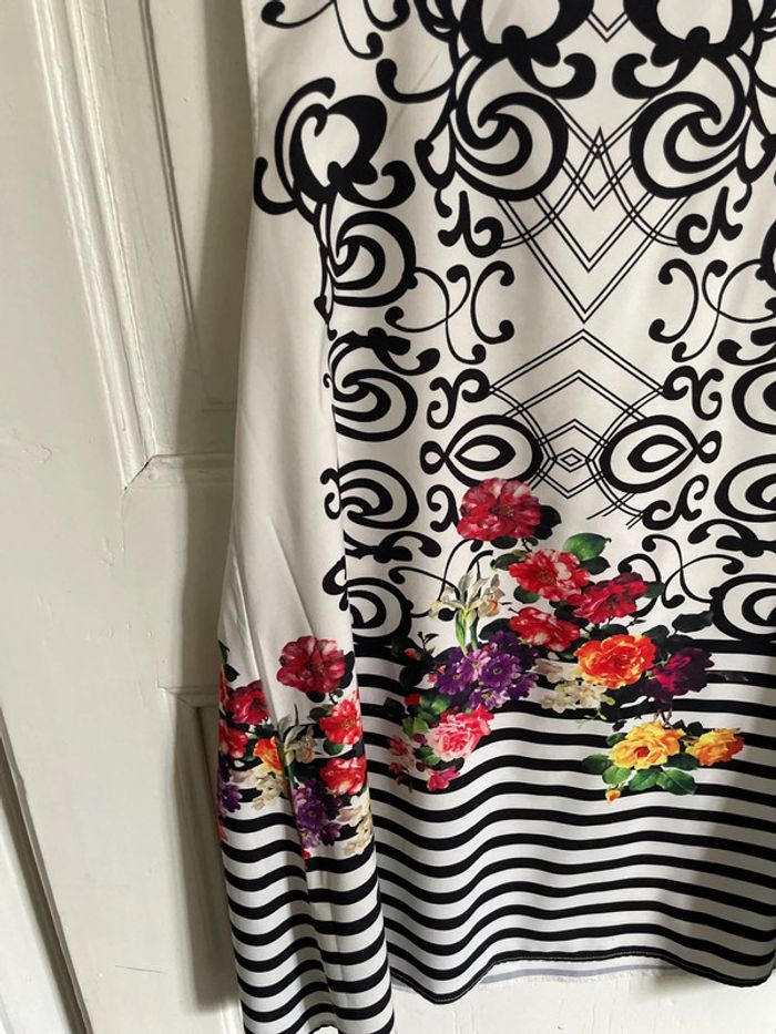 Robe tunique à fleur tu - photo numéro 2