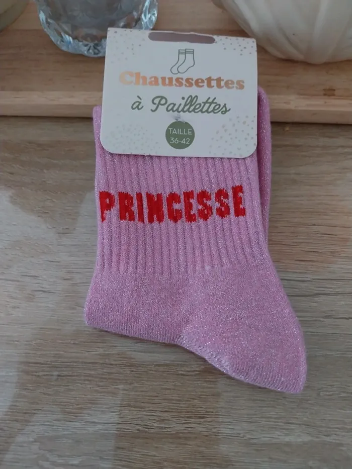 Chaussettes à paillettes Princesse