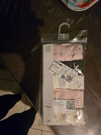 Lot 5 shorty fille h&m 98-104/ 2-4 ans