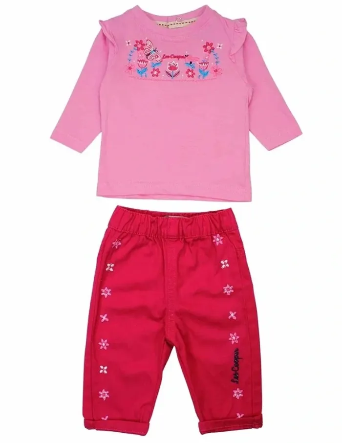 Ensemble 3 pièces Lee Cooper blouson capuche pantalon t-shirt neuf 3 mois - photo numéro 2
