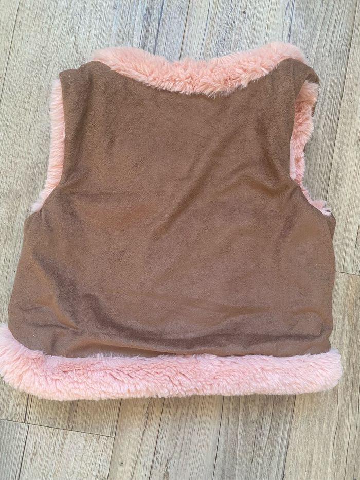 Gilet sans manche fourrure orchestra 4 ans rose - photo numéro 3