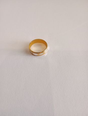 Bague dorée argentée