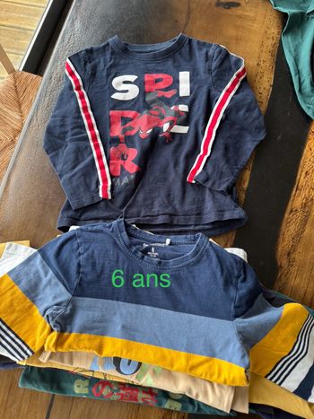 Lot tshirts manches longues