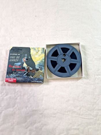 Film 8mm , Camera Super 8 , Walt Disney  , Rox et Rouky , une leçon de courage