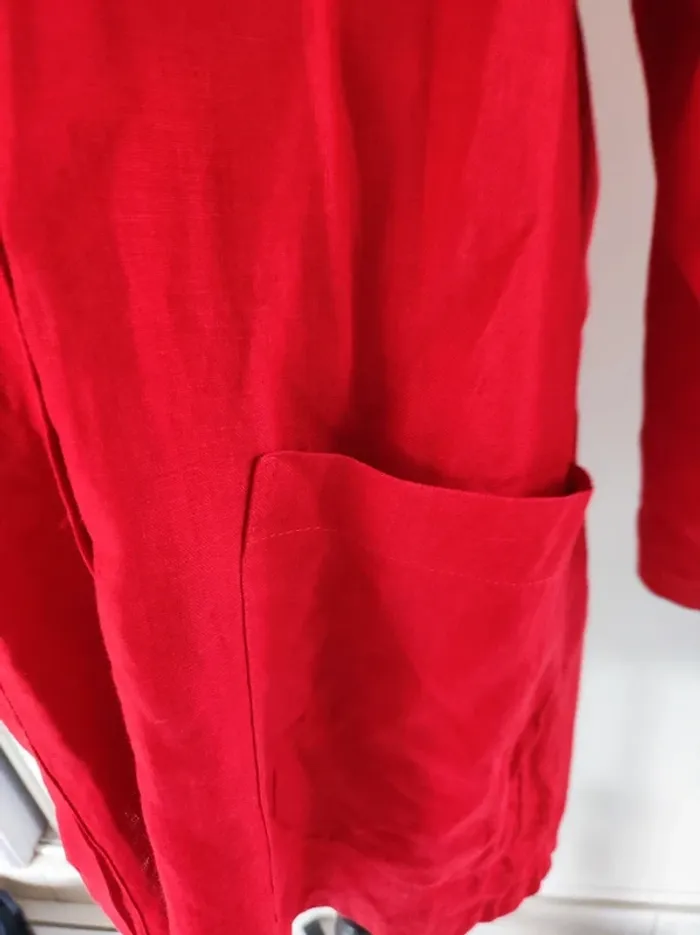 Chemise dos ouvert en lin - photo numéro 2