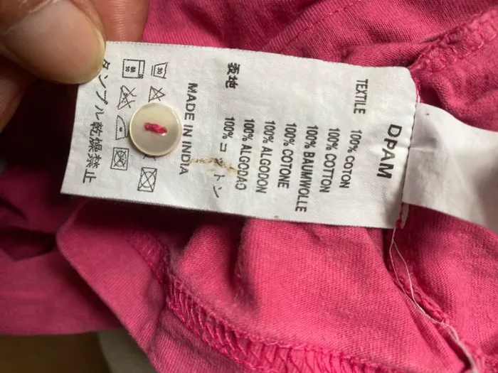 TEE shirt manches longues rose joli col 24 mois - photo numéro 6