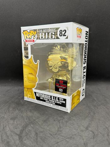 Funko pop Notorious Big 82 gold Toy Tokyo sticker
