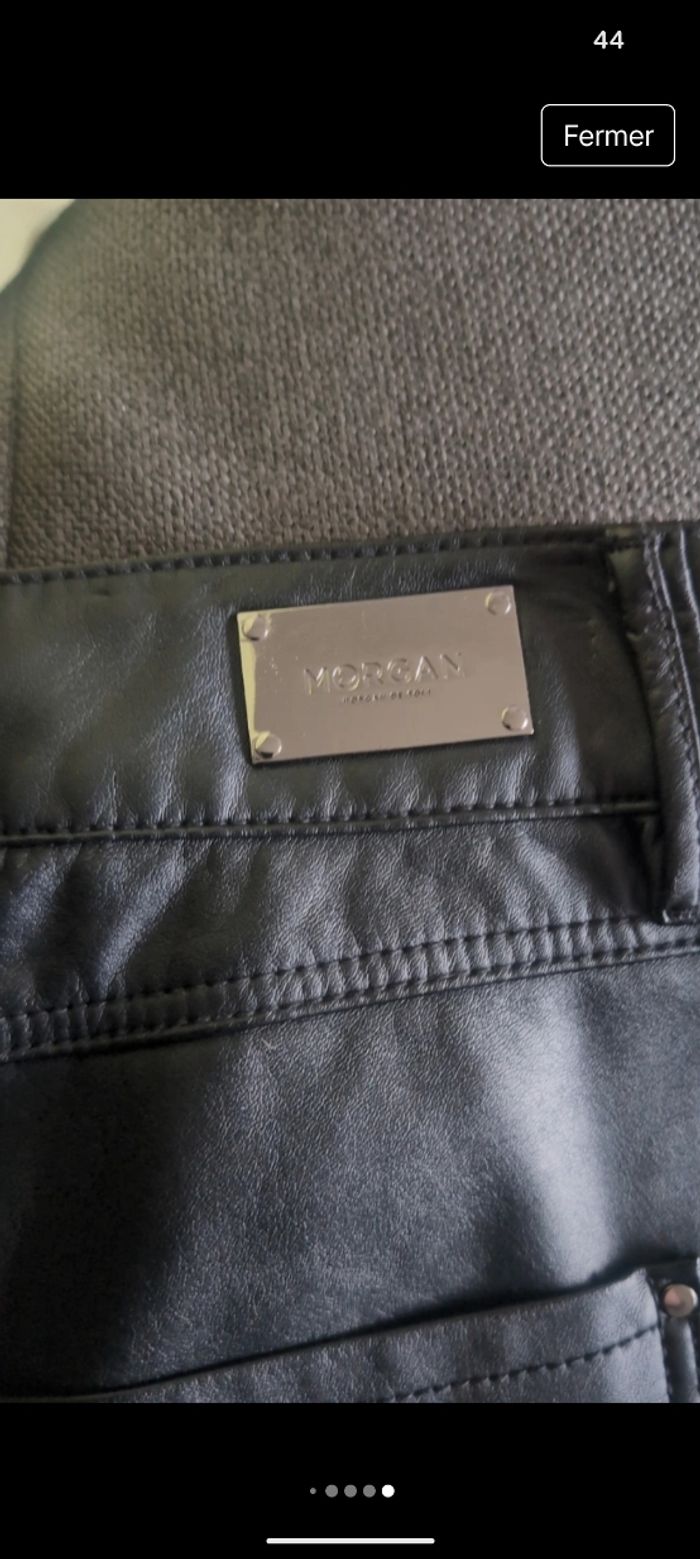 Pantalon simili cuir taille 40 morgan - photo numéro 6