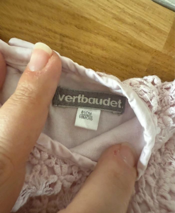 Superbe robe de cérémonie rose Vertbaudet 18 mois - photo numéro 2