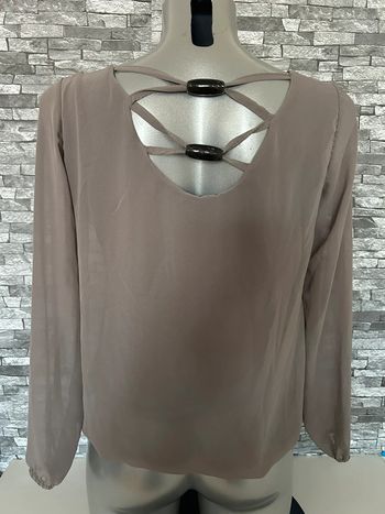 Blouse grise dos sexy T36/38