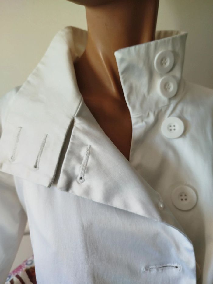 #trench#blanc fleuri#Desigual - photo numéro 6