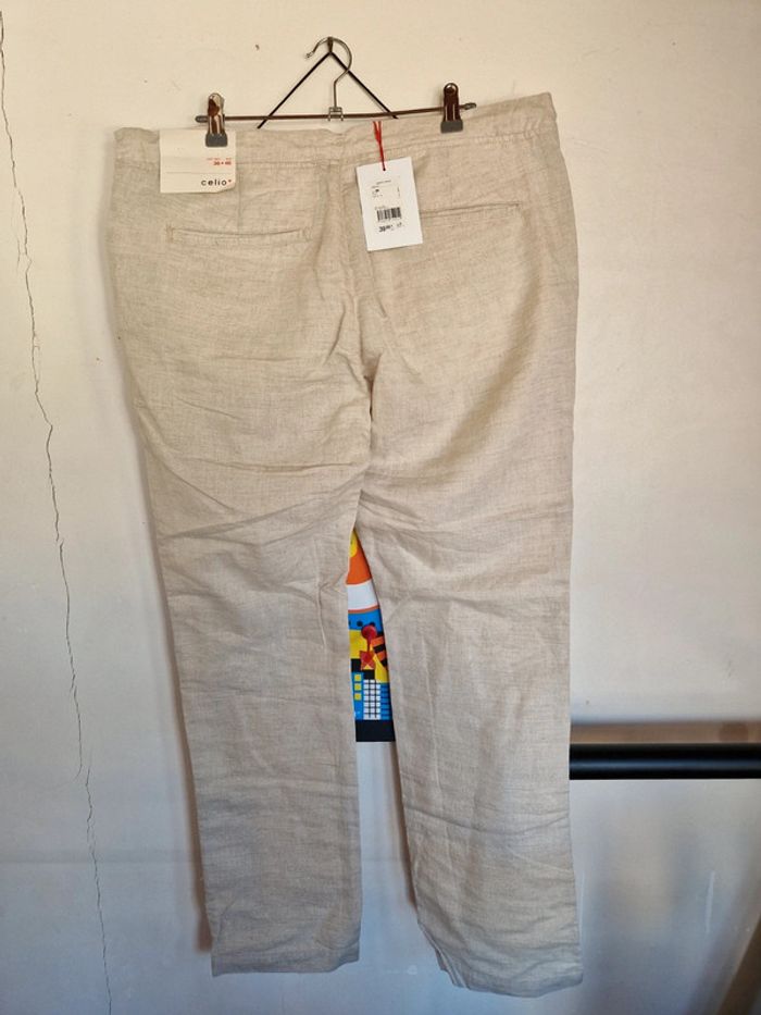Pantalon blanc celio - photo numéro 2