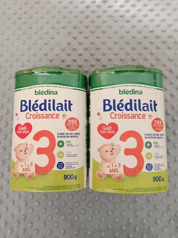 Lot de 2 boîtes Blédilait 3