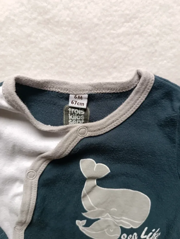 Lot pyjamas bébé garçon taille 6 mois - photo numéro 7