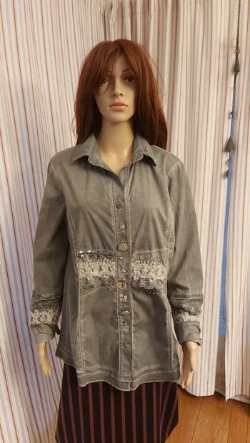 Chemise  chic gris Bottega t L
