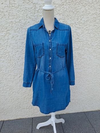 Robe chemise jean denim Cache cache t 38