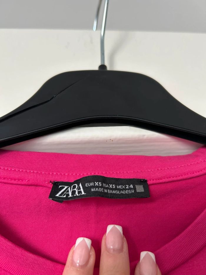 top court rose zara xs neuf - photo numéro 5