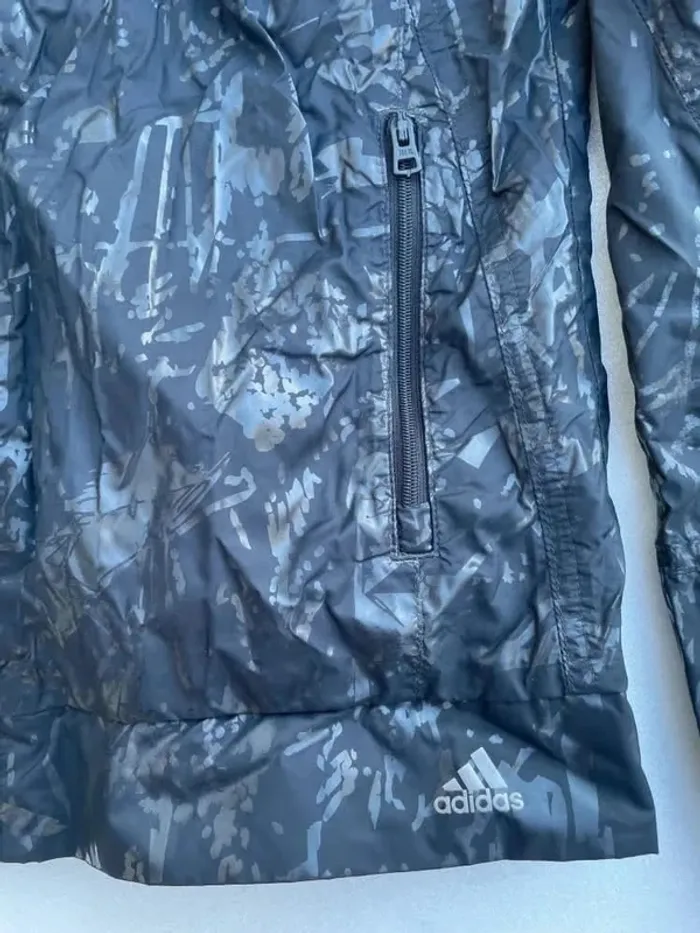 Zip Hoodie Imperméable Rain coat Camo Adidas Womens M - photo numéro 6