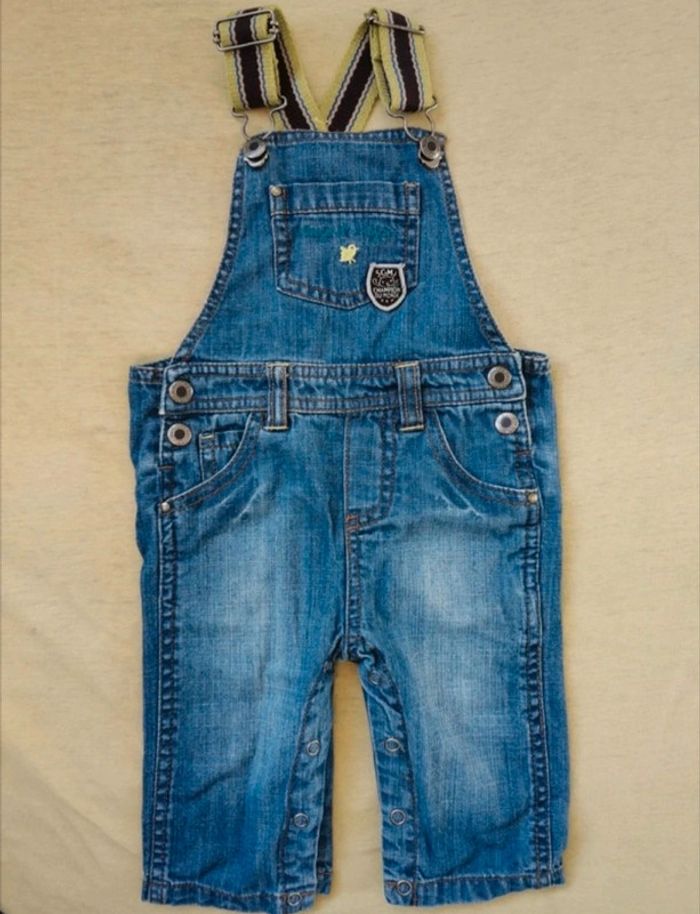 Salopette en jean bébé garçon 6 mois