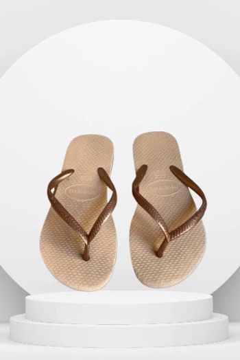 Tongs fille slim rose et bronze 33/34 EU - Havaianas