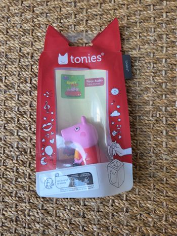 Figurine Tonie Peppa Pig sur la route avec Peppa Toniebox neuve dans sachet