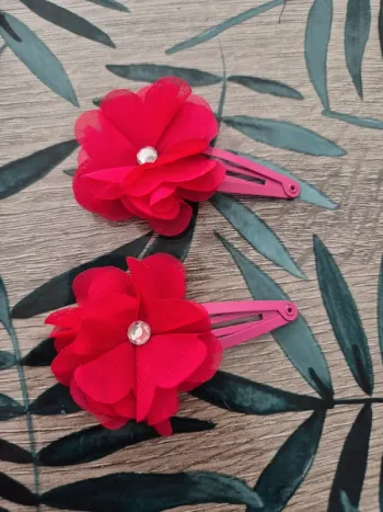 Barrettes fleurs
