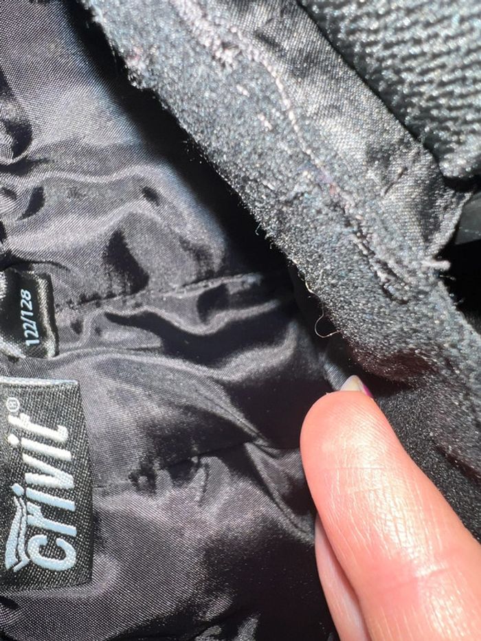 Pantalon de ski noir garçon crivit 122/128 avec bretelles - photo numéro 3