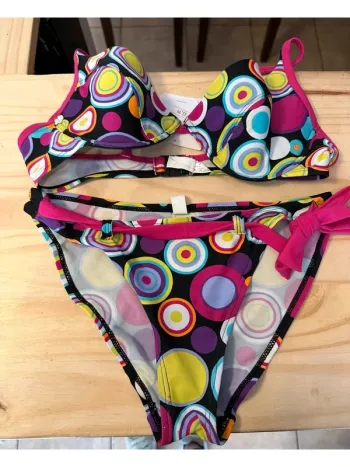 Maillot de bain 2 pièces Rose Pomme – Taille 2 – Parfait état